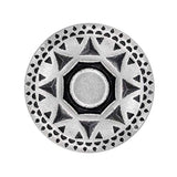 10 Pieces Native Sun Pattern Metal Shank Buttons. 23Mm (7/8 Inch) (Ant