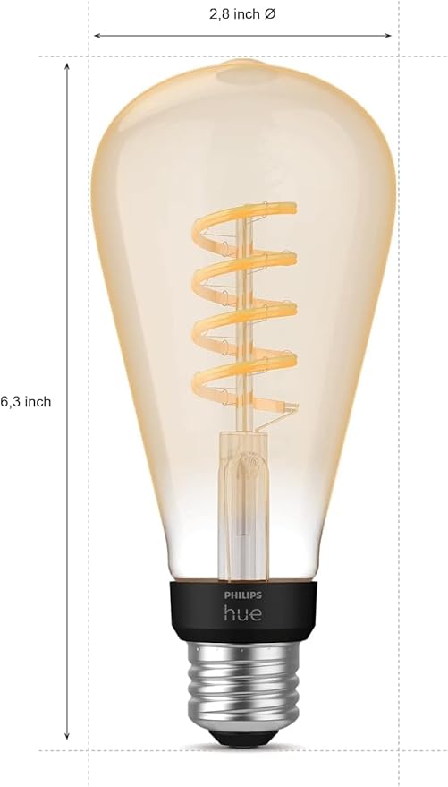 ST23 Smart Filament LED Bulb 60W E26 White Ambiance 4 Pack Alexa Google Home