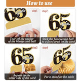 9pcs 65th Birthday Centerpieces Cheers to 65 Years Table Decorations