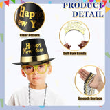 96pcs New Year 2026 Party Kit for 24 Guests with Hats, Glasses & Noise Makers