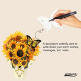 Forever Flower Bouquet Paper Pop Up Cards, 3D Greeting Cards With Note Card&Envelope For Families For Birthday,Father'S Day, Any Festival. Wedding (Sunflowers (Life Sized))