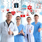 30 Pcs Nurse Swirl Decorations, Graduation, Doctor, Nursing Birthday Streamers