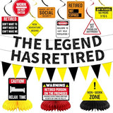 Retirement Party Decorations, Caution Legend Has Retired Banner