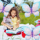 6 Pieces 39 Inches Blue Butterfly Balloons – Large Gradient Butterflies Foil Mylar Balloons For Birthdays, Garden, Spring Decorations, Butterfly-Themed Events, Baby Shower, And Wedding Party Supplies