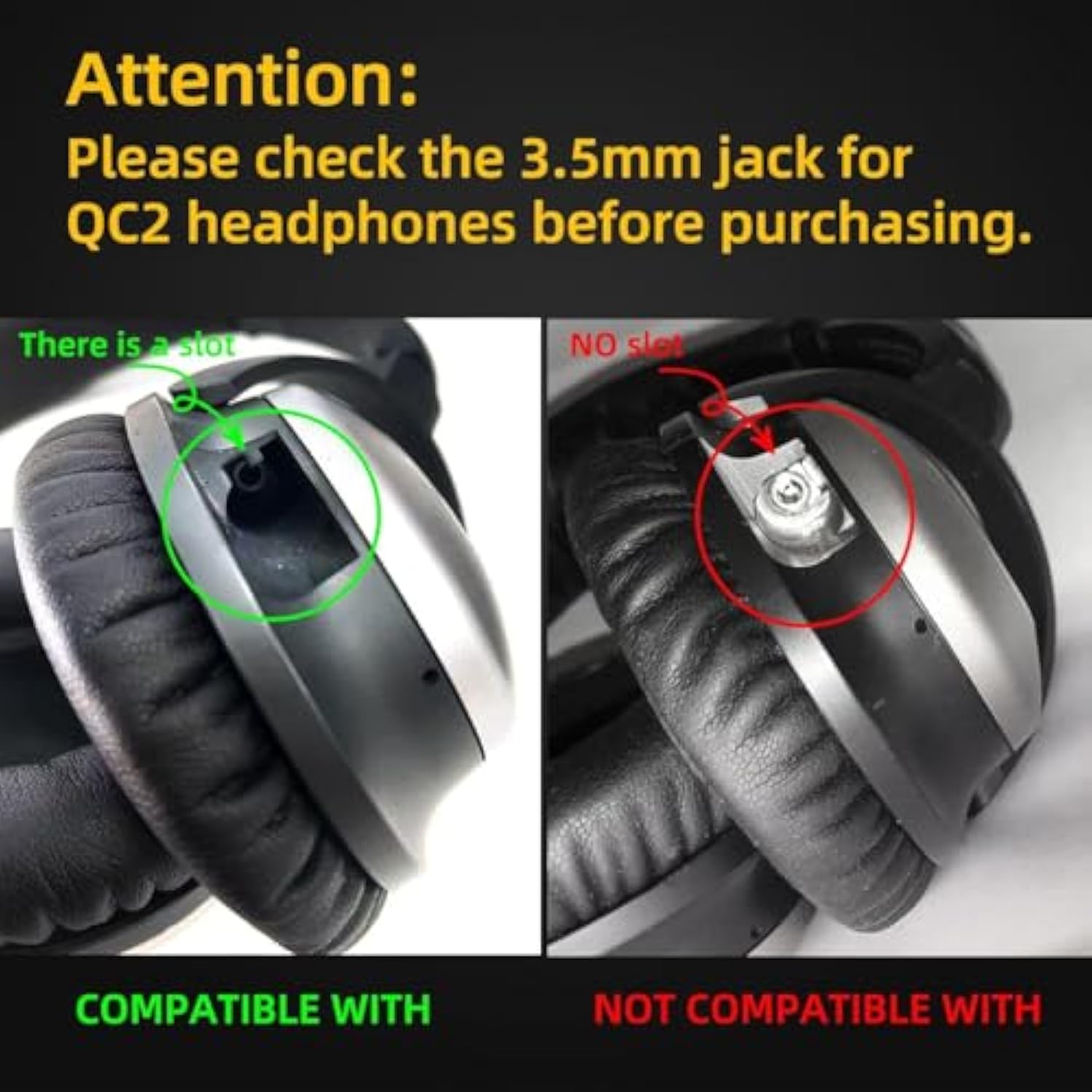 Aptx Wireless Bluetooth 5.0 Adapter For Bose Quietcomfort Qc 15 With Mic/Volume Control, Black