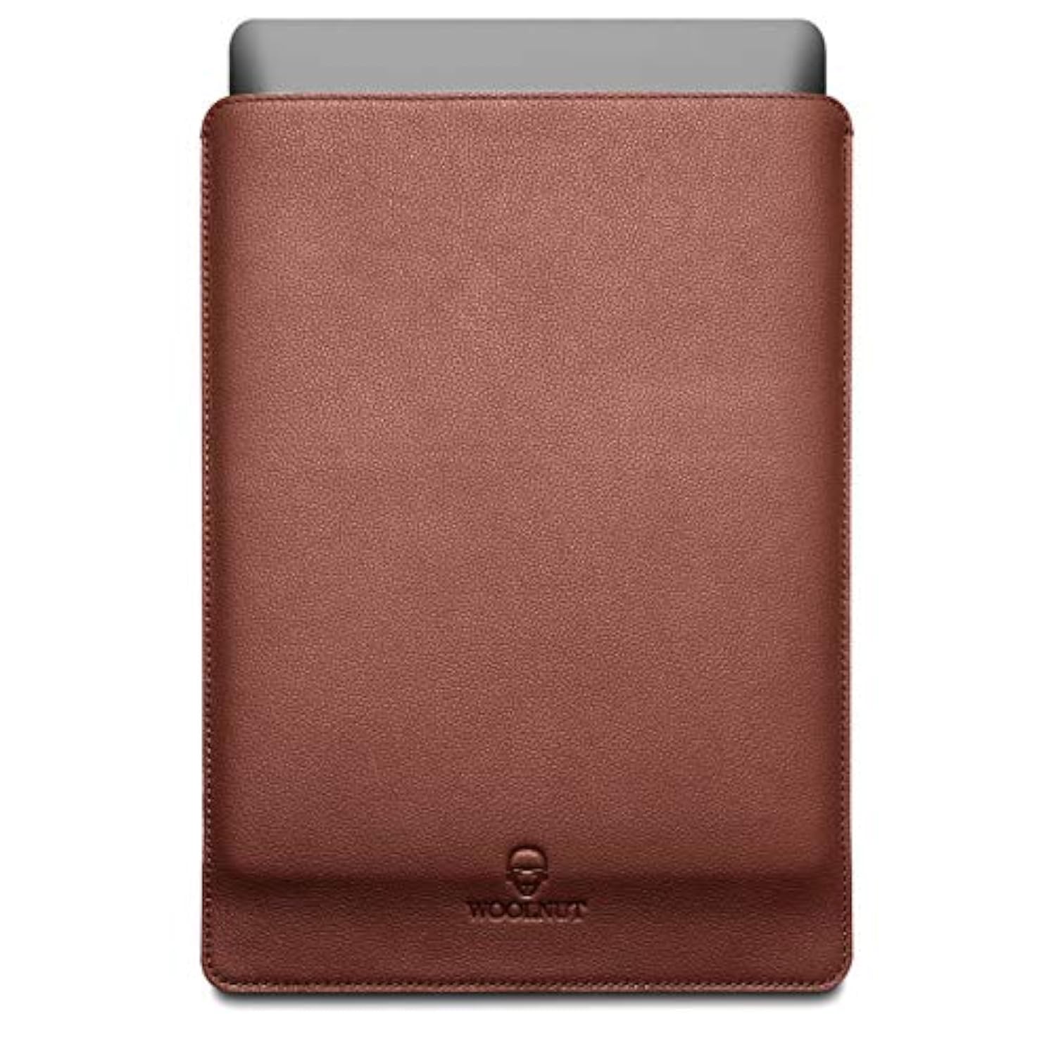 Leather Sleeve Cover Case For Macbook Pro 16 Inch - Cognac Brown