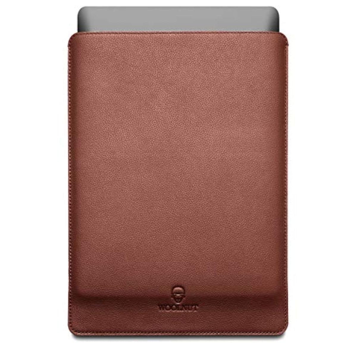 Leather Sleeve Cover Case For Macbook Pro 16 Inch - Cognac Brown