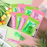 48 Pcs Witch Theme Party Favor Supplies Pink And Green Velvet Hair Scrunchies Friendship Bracelets Sunglasses Bags 12 Set Neon Friendship Gifts For Fans Women Pink And Green Party Favors