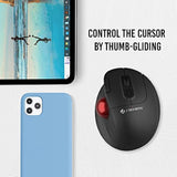 Wireless Trackball Ergonomic Mouse W/Free & Easy Thumb Control | Dpi Adjustment, Precision Tracking, Multi-System Compatibility With Pc, Laptop, Windows, Mac [V728]
