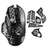 Mouse Grip Tape Sticker For Logitech G502 Lightspeed / G502 Hero Mouse Anti Slip Skin Self-Adhesive,Pre-Cut,Sweat-Resistant Game Mice Accessories(Printing Pattern)