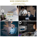 Video Conference Lighting,Webcam Lighting,Ring Light For Monitor Clip On,Zoom Call Lighting, Remote Working, Distance Learning,Self Broadcasting And Live Streaming, Computer Laptop