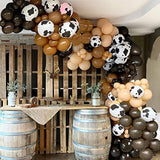 Cow Balloon Garland Arch Kit-150Pcs Brown Apricot Cocoa Cow Pattern Ba