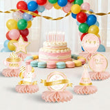 10PCS Happy Retirement Honeycomb Centerpieces, Retirement Party Decorations