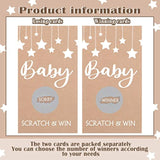 60 Pcs Baby Shower Games Rustic Scratch Off Cards Raffle Ticket For Baby Shower Party Games Activity Supplies Birthday Wedding Favor