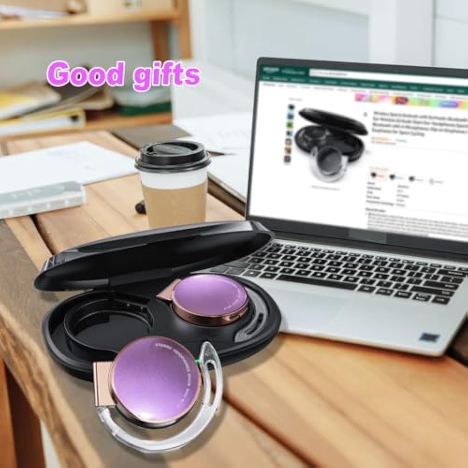 Open Earbuds Wireless Bluetooth 5.3 Over Ear Earbuds Wireless Headphones With Earhooks Headset Clip On Earphones Bluetooth Earphones For Home