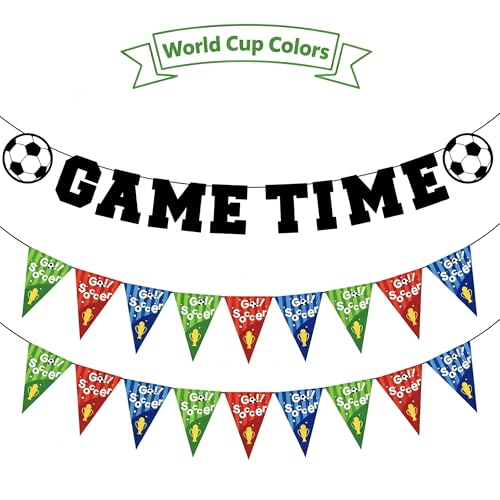 World Cup Colors Soccer Banner 16ft Reusable 3 Strings