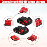 2 Pack 18V 4.0Ah 48-11-1820 Compact Battery With Charger Kit Replacement For Milwaukee 18V M18 Battery And Charger 48-59-1812 Xc 2.0 Ah 1.5 Ah 3.0 Ah 18V Lithium Battery And Charger Combo