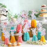 12 Pcs Wildflowers Honeycomb Centerpieces Flower Birthday Party Decoration Floral Honeycomb Spring Summer Theme Table Centerpieces Decorations For Little Wildflower Baby Shower Supplies