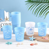 Last Toast On The Coasts Bachelorette Party Plastic Cups 12Pcs Costal Stadium Cups Bridal Showers Party Favors Decorations Reusable Party Cups Supplies 16Oz