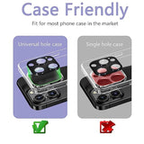 2 Pack Camera Lens Protector For Iphone 14 Pro/14 Pro Max,[Not Easy To Breakn ] Ar Tempered Glass Strong Adsorption Metal Camera Cover Screen-Dark Purple