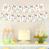 Barnyard Farm Animal Birthday Banner - Hen & Chick Themed Decor For Boys & Girls 1St-3Rd Birthdays