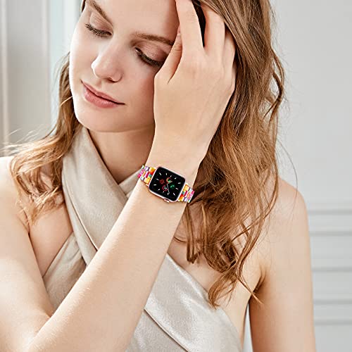 Resin Band For  Watch 38mm 40mm 41mm 42mm 44mm 45mm 46mm 49mm, Fashion Lightweight Bracelet Strap Compatible With iWatch Series