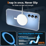 Magnetic For Samsung Galaxy A15 5G Phone Case, Samsung A15 5G Case For Magsafe With Screen Protector, [Not-Yellowing] Shockproof Protective Cover Case For Samsung Galaxy A15 5G (Clear)