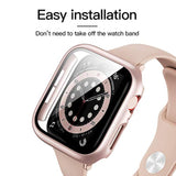 6 Pack Case For Apple Watch Se (2023 New) Se (2Nd Gen)/6/Se/5/4 40Mm With Tempered Glass Screen Protector, Hard Pc Ultra-Thin Scratch Resistant Protective Cover For Iwatch 40Mm Accessories