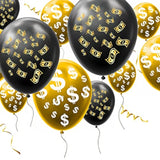 20Pcs Money Dollar Currency Symbol Signs Latex Balloons Dollar Bill Party Balloons For Money Theme Party Birthday Las Vegas Casino Party Wedding Bachelorette Retirement Anniversary Graduation