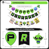 Alien & UFO Birthday Party Decorations Set with Banner and Space-Themed Supplies