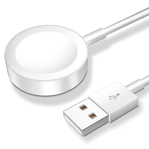 Magnetic Fast Charger Cable 3.3FT for Apple Watch Ultra SE Series 11 10 9 8 7 6 5 4 White