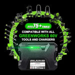 60V 5.0Ah Replacement For Greenworks 60V Battery Lb60A03 Lb60A02 Lb60A00 Cordless Tools Battery-High Capacity Upgraded For 4X Longer Runtime For Greenworks 60V Battery