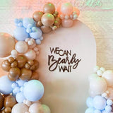 "We Can Bearly Wait" Teddy Bear Sign, Baby Shower & Gender Reveal Backdrop Banner