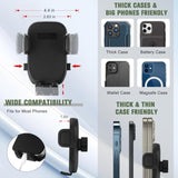 2 In 1 Phone Holder For Car With 360°Rotation & Long Arm Cup Holder Cell Phone Holder For Car Compatible With 4-7 Inches Smartphones