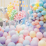 Pastel Rainbow Mini Balloons - 5 Inch, 200 Count, Wedding & Party Decor Supplies