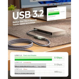 USB 3.0 Extension Cable, Male to Female 10FT, High-Speed for Webcam, Printer