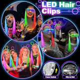 Glow In The Dark Party Supplies For Kids Adults, 128Pcs Light Up Party Favors With Led Glasses, Led Hair Clips,Finger Lights, Rings, Glow Sticks, Neon Bracelets Headbands Molds For Halloween Raves