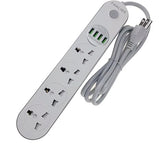Universal Power Strip with USB Ports for Cruise Ship Dorm Room Travel