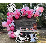 Cow Balloons Garland Arch Kit For Cowboy Cowgirl Themed Gender Reveal