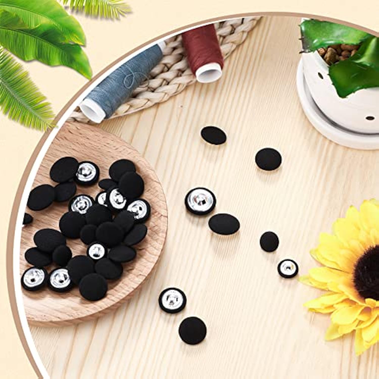 40 Pcs Tuxedo Suit Buttons Black Buttons Include 8 Jacket Front Button