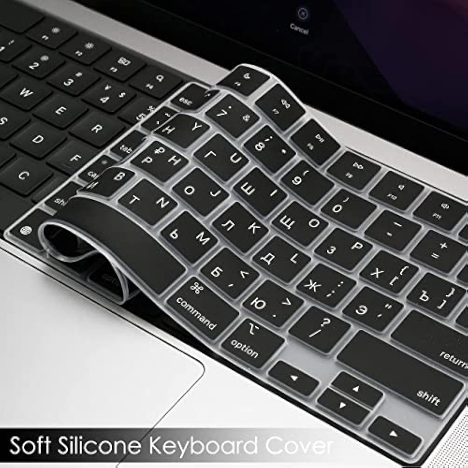 Russian Keyboard Cover Skin For 2022 Macbook Air 13.6 Inch M2 Chip & 2023-2021