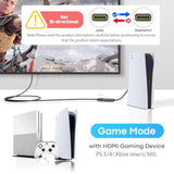 Hdmi To Displayport Adapter 4K@60Hz [Braided, High Speed] Hdmi Male To Dp Fema