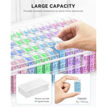 Diamond Painting Storage Containers, Diamond Art Portable Bead Storage Organizer 64 Gird Diamond Painting Accessories (Storage Box)