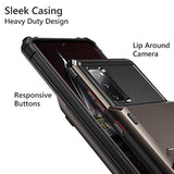 For Galaxy S20 Fe 5G Case Wallet Credit Card Holder 4-Card Slot Hidden Back Pocket Dual Layer Hybrid Rugged Rubber Bumper Protective Hard Shell Cover For Samsung Galaxy S20 Fe 5G Gun