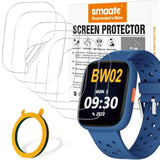 Screen Protector Compatible With Bw02 Biggerfive 1.8” Smart Watch, Soft Tpu, 4-Pack, Full Coverage, Bubble Self-Healing