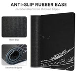 Japanese Sea Wave Anime Large Gaming Mouse Pad For Desk (31.5X15.7 In) Computer Desk Pad Mat With Non-Slip Rubber Base,Double Stitched Edges,3Mm Thick Mousepad Xxl For Keyboard And Mouse