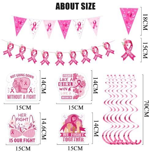 Breast Cancer Awareness Decorations, Pink Ribbon Balloons Party Supplies