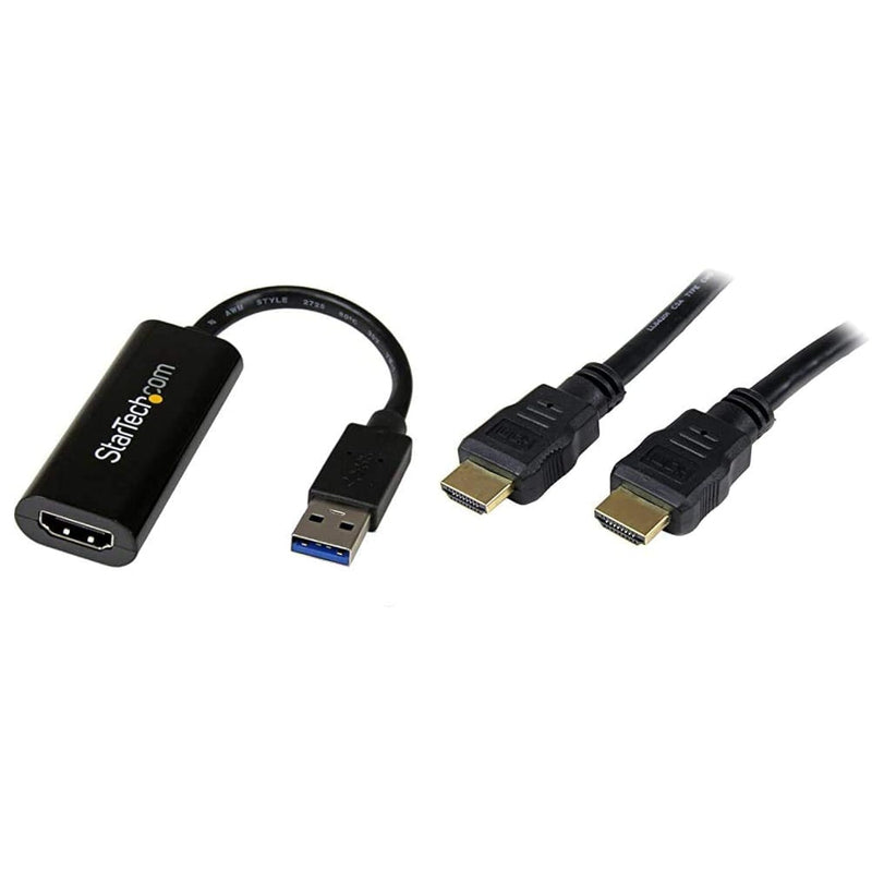 1X Usb 3.0 To Hdmi Adapter – 1920X1200 - Windows (Usb32Hdes) Bundle With 1X 2M