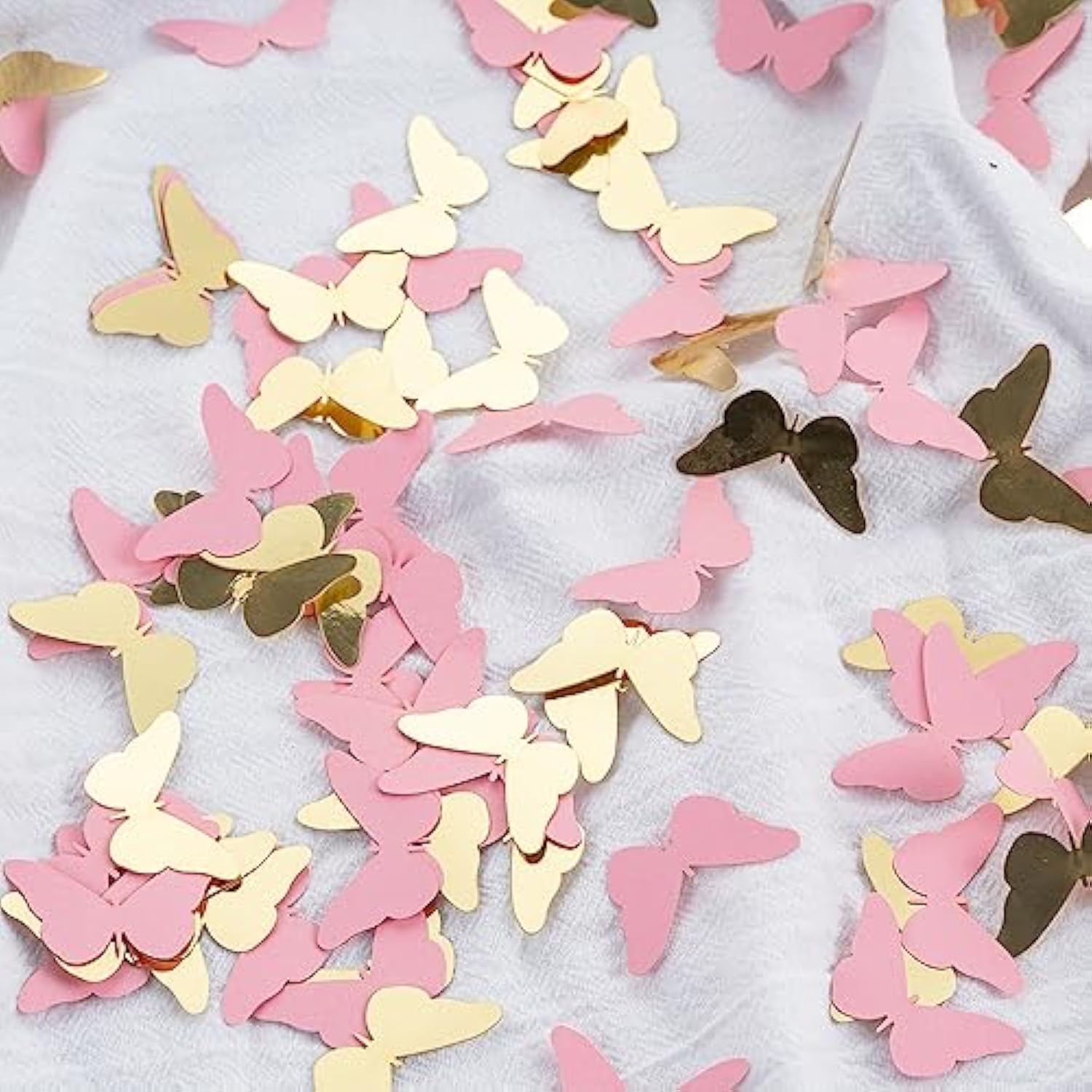 300Pc Pink Gold Butterfly Confetti Butterfly Baby Shower Decorations Spring Wedding Bridal Shower Birthday Table Decor