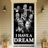 Martin Luther King Jr. Day Door Cover 71×35 Inch African American Decor